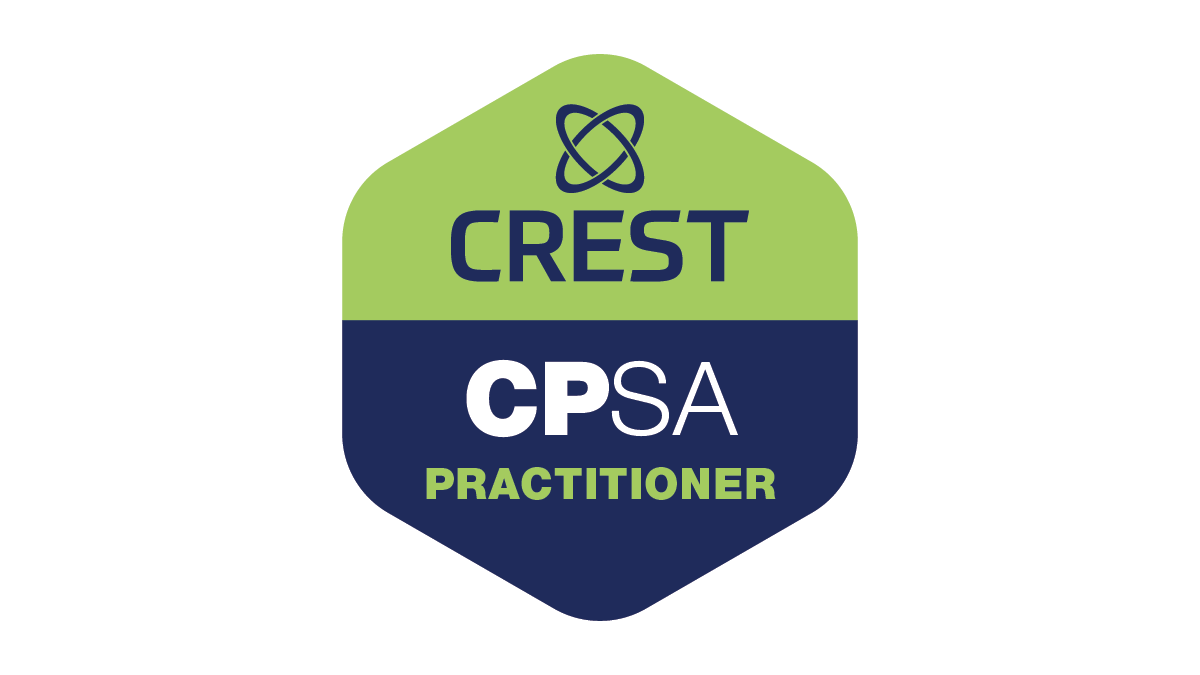 CREST Practitioner Security Analyst (CPSA) certificate